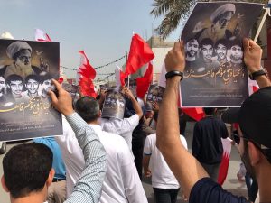 تظاهرات ومواكب تشييع رمزية لشهداء حرية البحرين+صور 