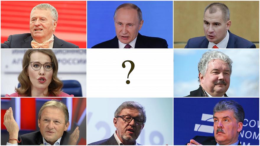 المرشحون الثمانية للإنتخابات الرئاسية الروسية