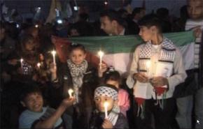 مسيرة شموع في غزة في ذكرى النكبة 
