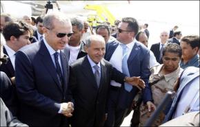 رئيس وزراء تركيا يصل طرابلس 