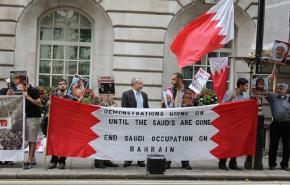 البحرينيون يحتجون على سياسة النظام الخليفي بلندن