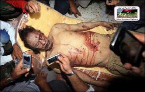 المعمر القذافي :هكذا تكون نهاية الطواغيت