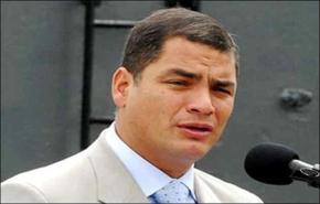 رئيس الاكوادور يرفض اي تدخل اجنبي في الشرق الاوسط