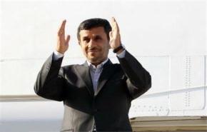 الرئيس احمدي نجاد يغادر طهران متوجها الى نيويورك