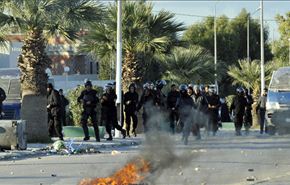 درگیری کارگران و النهضه در تونس