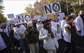 تظاهرات پزشکان ضد دولت اسپانیا