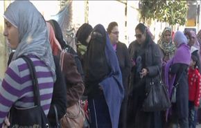حضور چشمگیر زنان مصری در همه پرسی