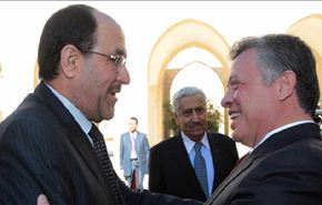 نوري المالكي يبحث مع ملك الاردن الازمة السورية