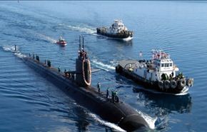 برخورد زیردریایی اتمی آمریکا با شناور ناشناس
