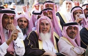 تظاهرات علمای وهابی مقابل کاخ پادشاه عربستان