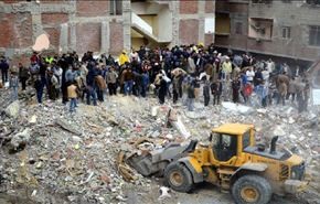 حصيلة انهيار مبنى بالاسكندرية ترتفع الى 25 قتيلا