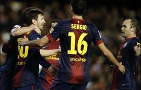 ميسي ينقذ برشلونة من الخسارة أمام فالنسيا