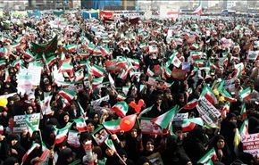 احتفالات مليونية في ايران بالذكرى 34 لانتصار الثورة
