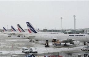 خفض الرحلات الجوية في باريس بسبب تساقط الثلوج