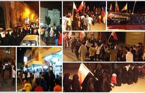 تظاهرات شبانه مردم در بحرین