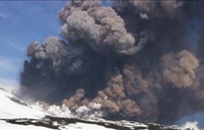 فعال شدن کوه آتشفشان در ایتالیا