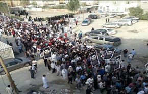 صحنه هایی از تشییع باشکوه شهید بحرینی