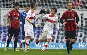 شتوتغارت يهزم اينتراخت فرانكفورت في عقر داره 2-1