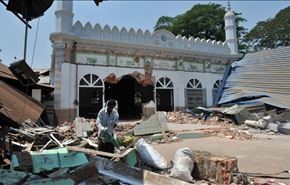 مدرسه مسلمانان میانمار به آتش کشیده شد