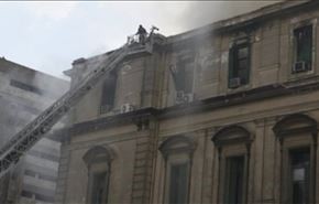 صدها پرونده در دادگاه جنوب قاهره در آتش سوخت