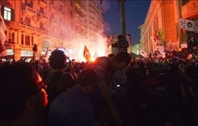 درگیری پلیس و تظاهرکنندگان در قاهره