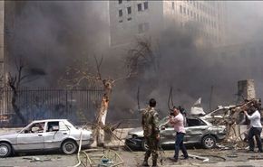 اولى صور تفجير دمشق المزدوج