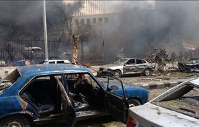 أولى صور تفجير دمشق المزدوج