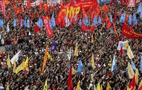 کارگران در ترکیه شعار مرگ بر فاشیست سر دادند