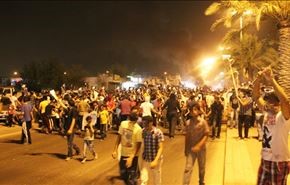 تظاهرات عربستانی ها در اعتراض به اشغال بحرین