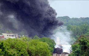اميركا: حريق باصطدام شاحنة بقطار يحمل مواد كيميائية
