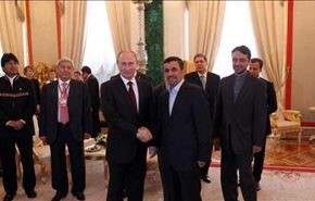الرئيس الايراني يلتقي نظيره الروسي