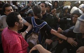 درگيري پليس با طرفداران مرسي در قاهره