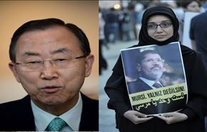 درخواست دبيركل سازمان ملل براي آزادي مرسي