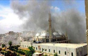 الجيش السوري يدخل مسجد خالد بن الوليد بحمص