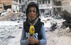 ورود دوربین العالم به داخل شهرک الخالدیه در حمص
