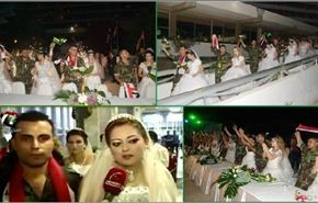 حفل زفاف جماعي لجنود سوريين باللاذقية