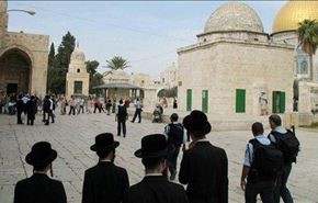 اهانت صهیونیست ها به مسجد الاقصی با حمایت پلیس