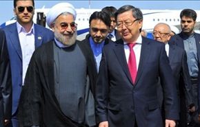روحاني يؤكد على اهمية العلاقات بين ايران وقرغيزستان