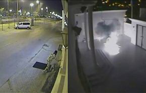 صور وفيديو/ مقر جمعية الوفاق يتعرض لاعتداء بقنابل حارقة