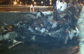 انفجار دو خودرو در مرکز دمشق + عکس