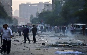 درگیری شدید مردم مصر با طرفداران اخوان