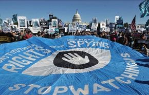 الآلاف يتظاهرون في واشنطن ضد وكالة الامن القومي