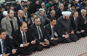 حضور بشار اسد در مراسم بزرگداشت زادروز پیامبر(ص)