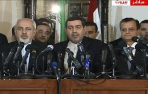 کنفرانس مطبوعاتی مشترک وزرای خارجه ایران و لبنان