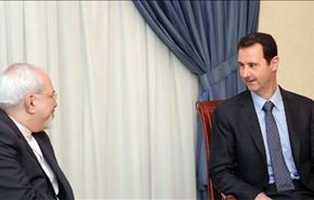 الأسد وظريف يؤكدان على أهمية مواجهة الإرهاب في المنطقة