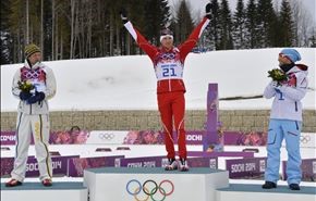 كولونيا يتوج بذهبية السكياتلون في أولمبياد سوتشي