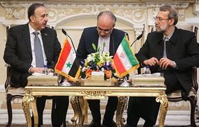لاريجاني يؤكد استمرار دعم ايران لسوريا