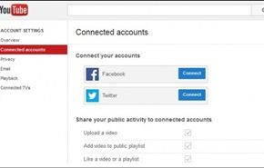 طريقة ربط حساب يوتيوب Youtube مع فيسبوك Facebook وتويترTwitter