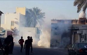 سرکوب تظاهرات منطقه الدیه بحرین