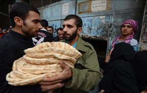 گرسنگی و کمبود نان به دلیل محاصره حلب توسط 